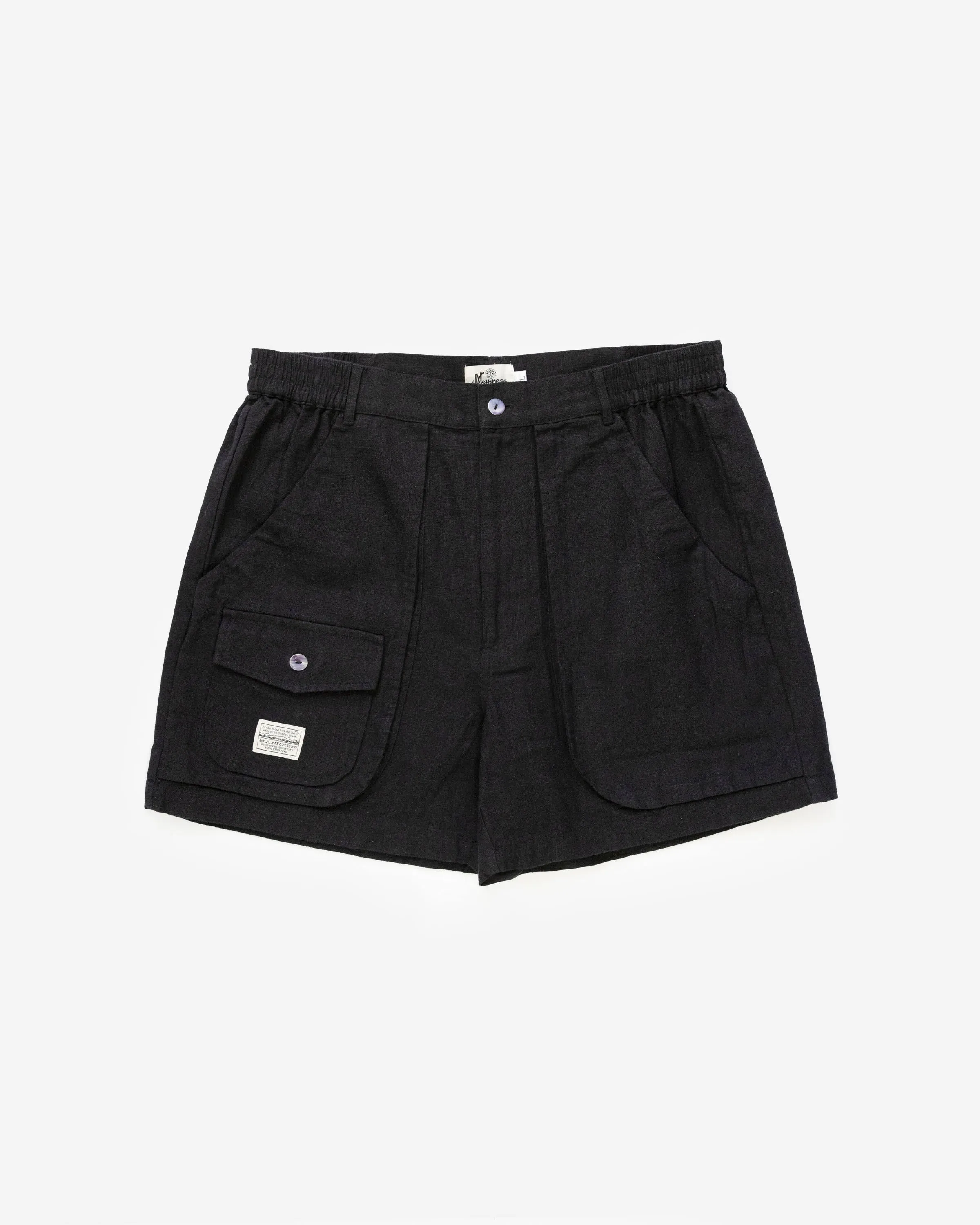 The Ram Island Short in Black sold by Manresa