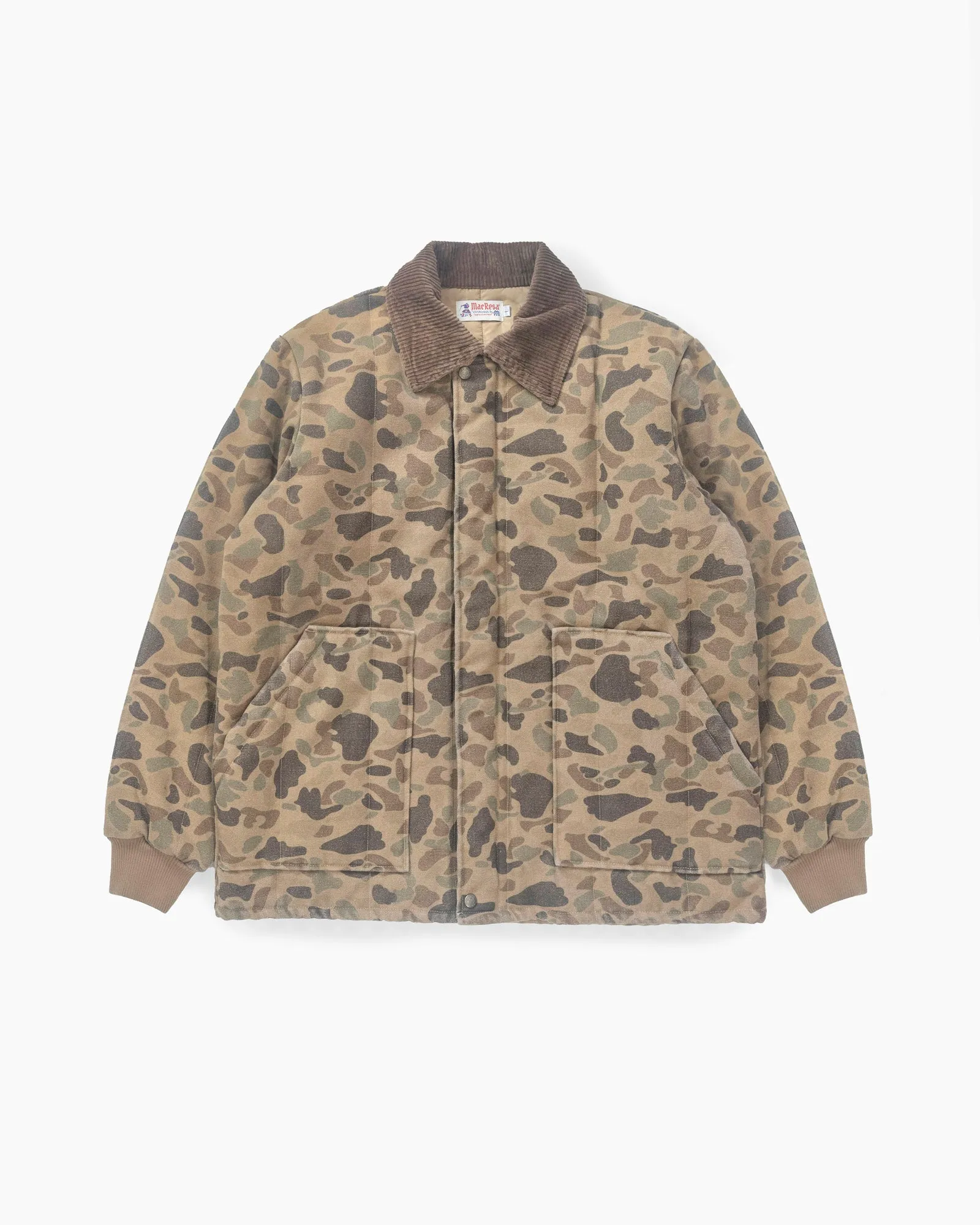 The Bittner Coat in Duck Camo sold by Manresa