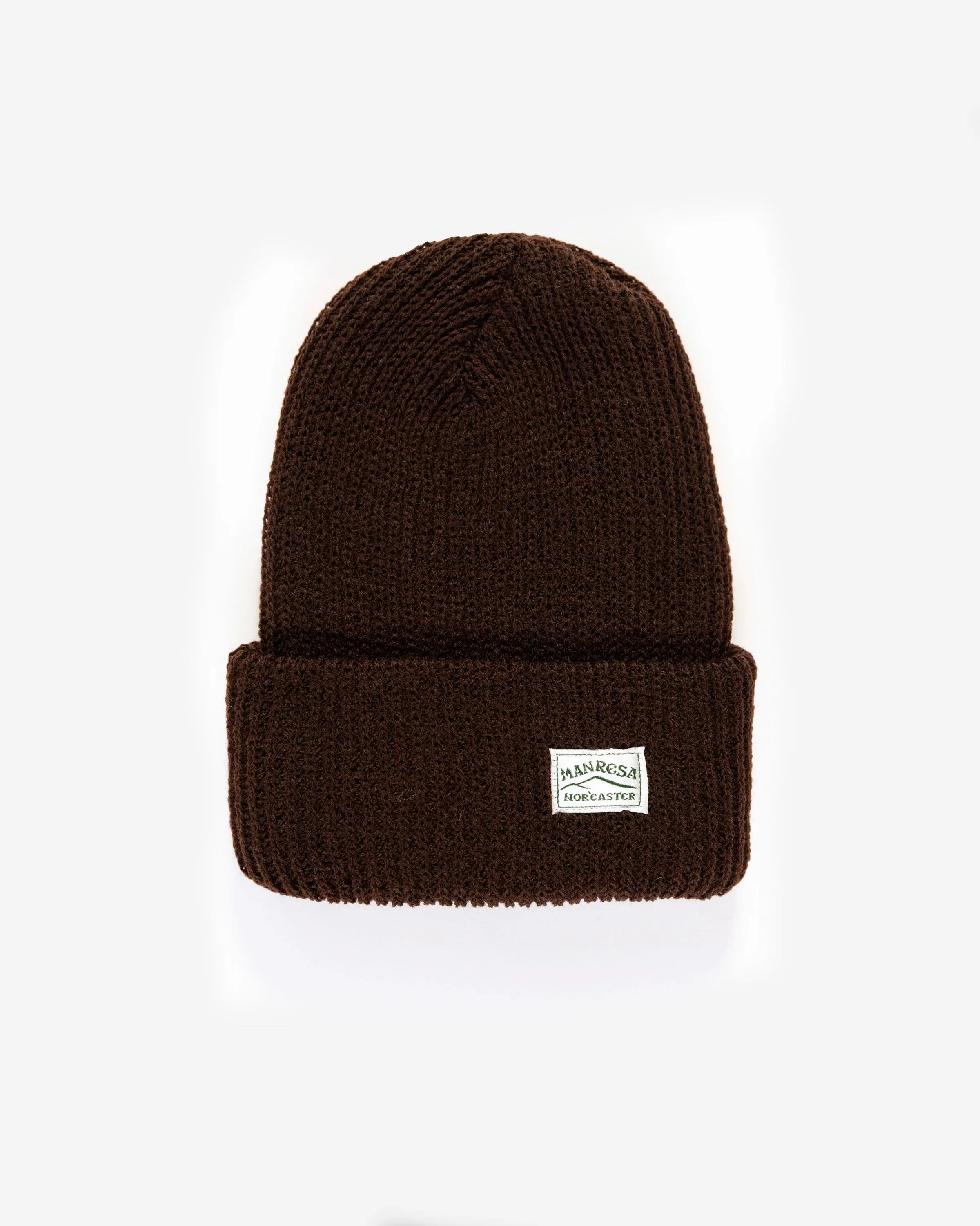 The Watch Cap Beanie in Chocolate sold by Manresa