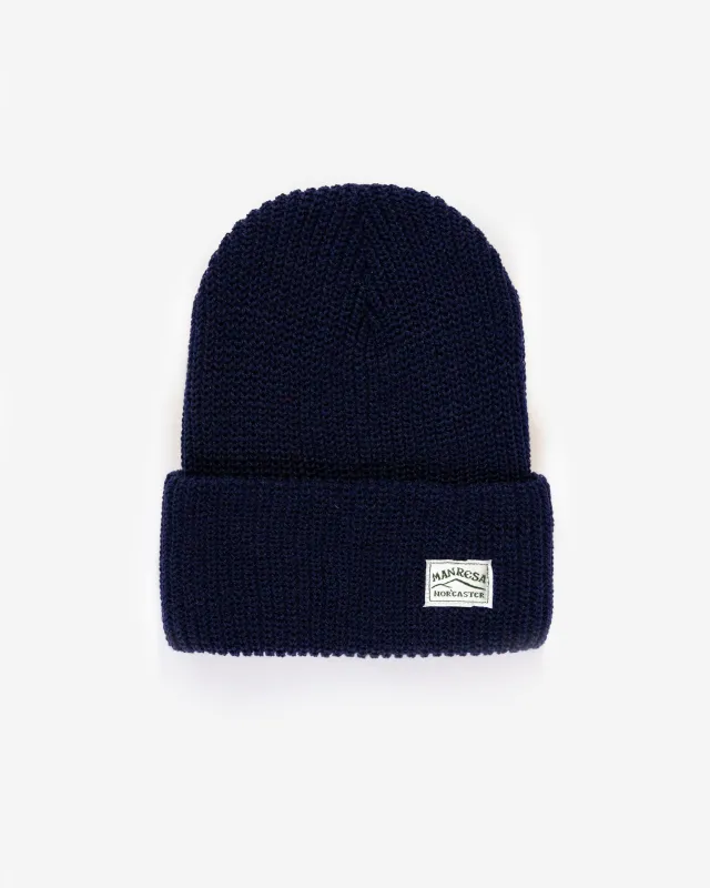 The Watch Cap Beanie in Navy sold by Manresa