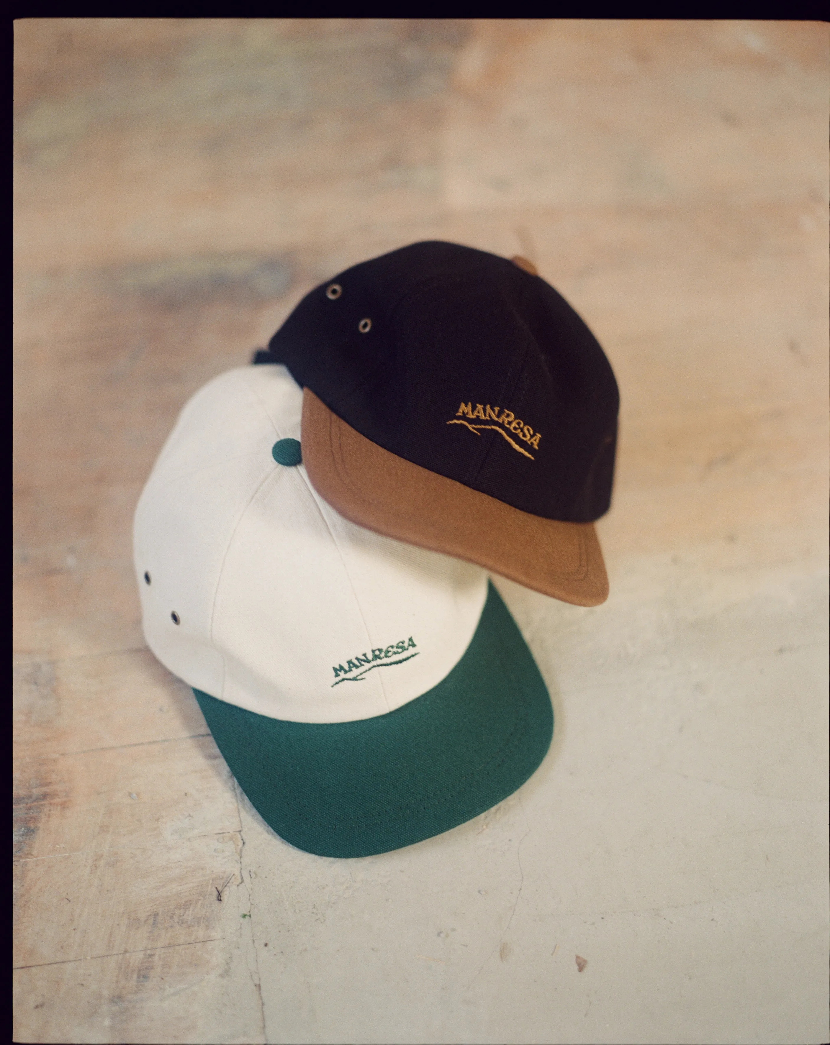 The Nor'easter Cap in Black/Carmel sold by Manresa product image thumbnail 3