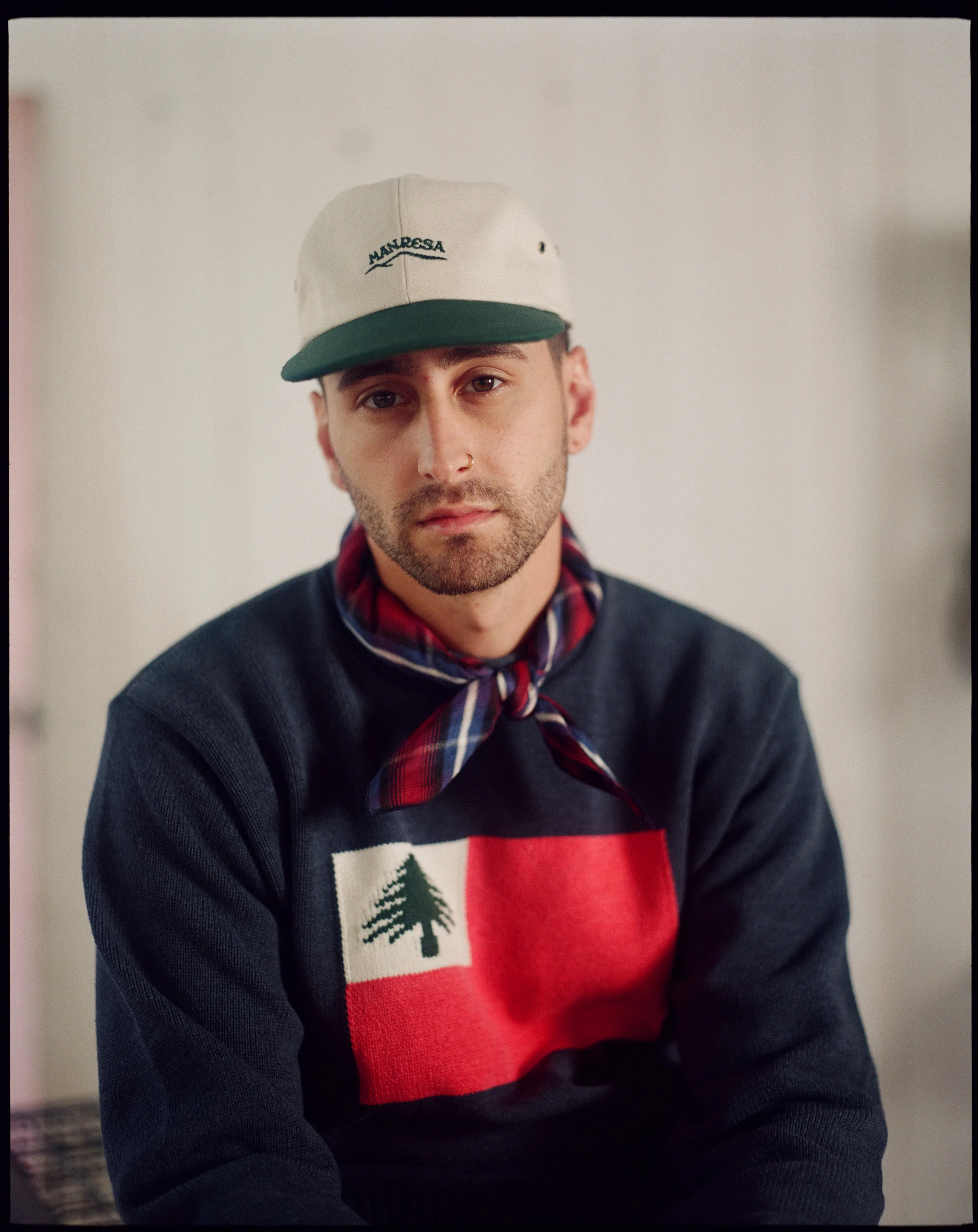 The Nor'easter Cap in Black/Carmel sold by Manresa product image thumbnail 2