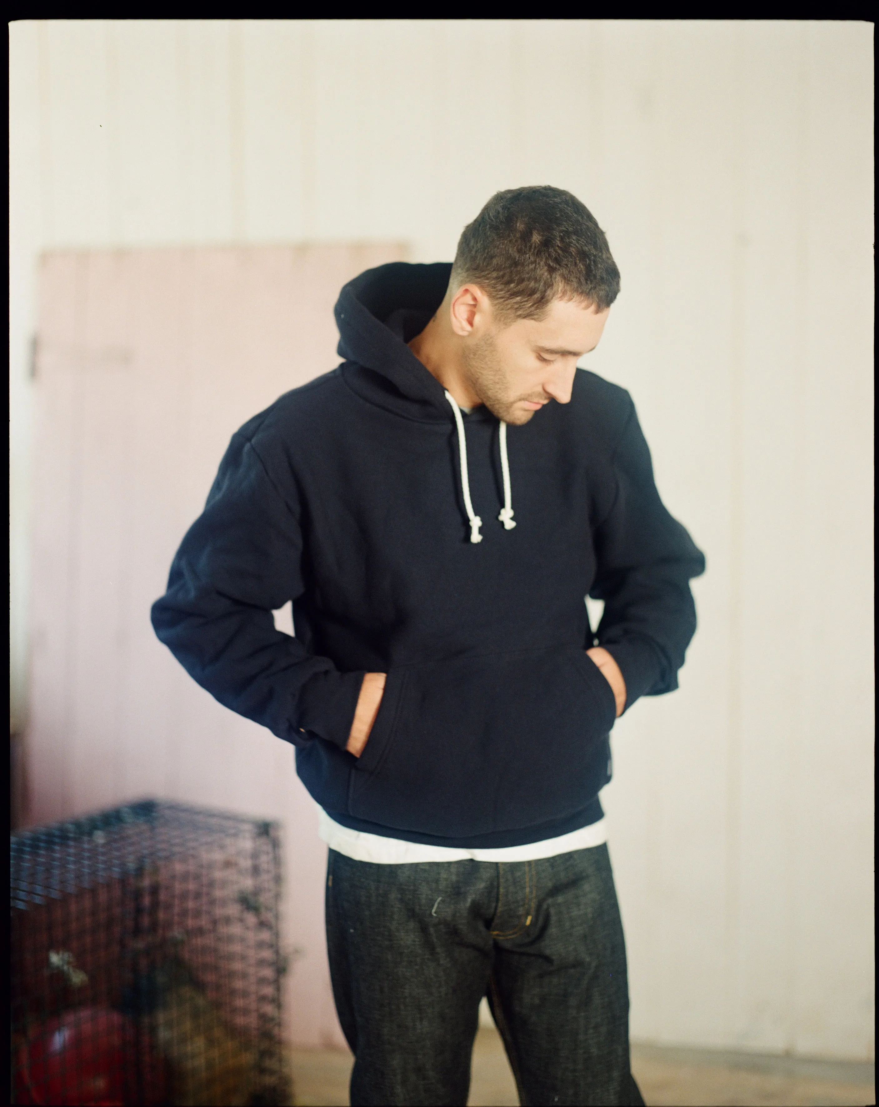 The Thermal Lined Hoody in Navy sold by Manresa product image thumbnail 2