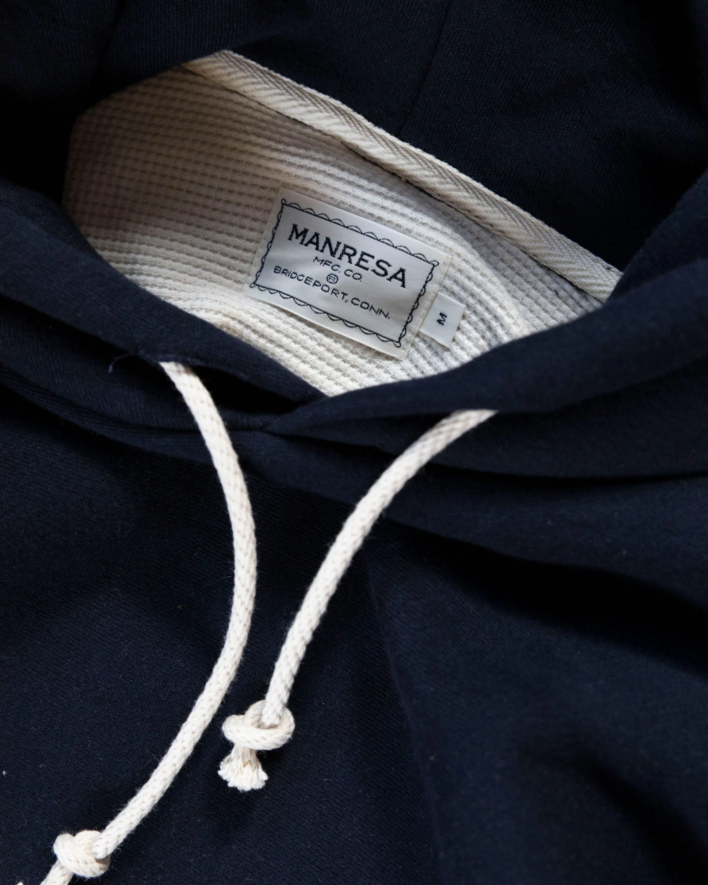 The Thermal Lined Hoody in Navy sold by Manresa product image thumbnail 4