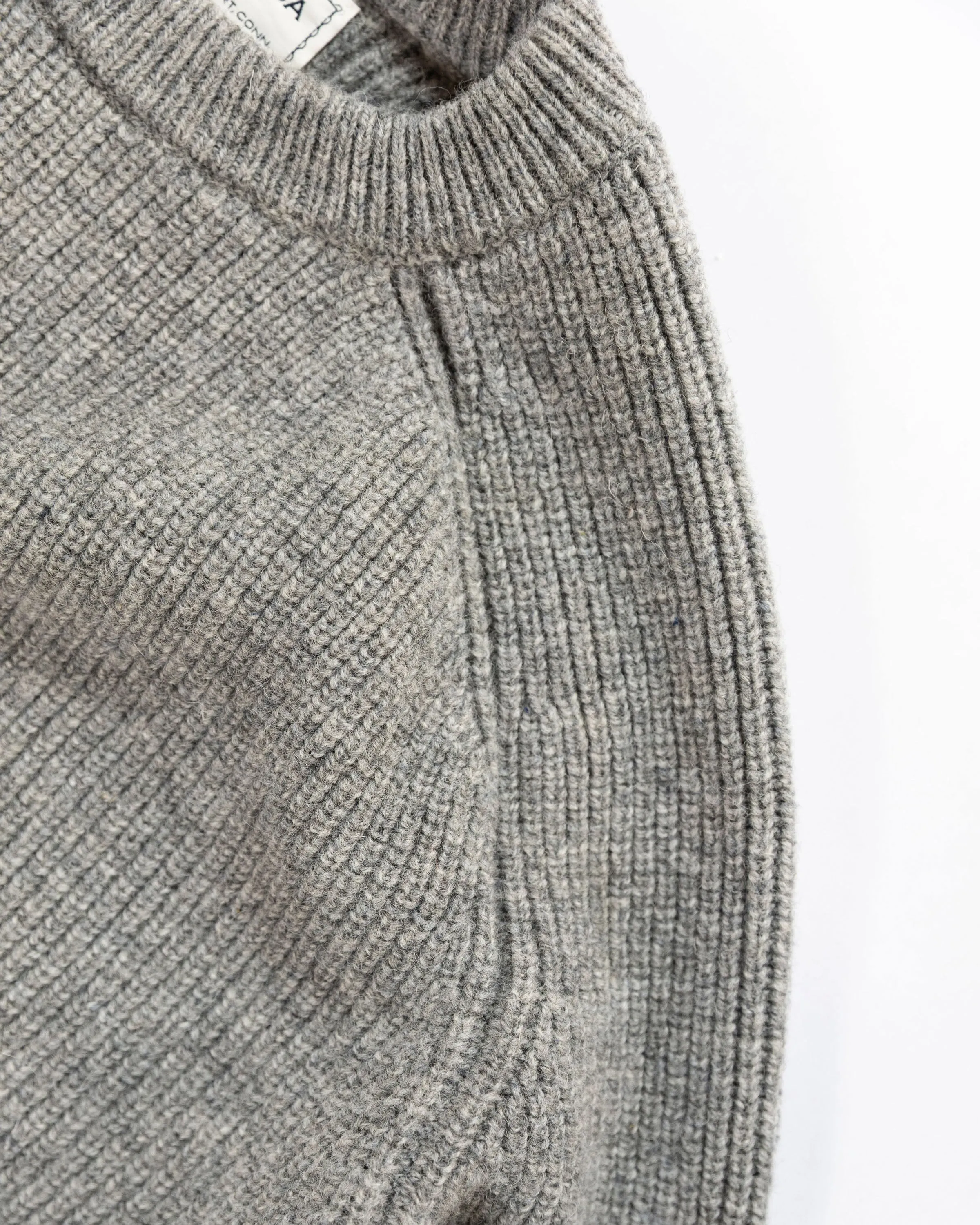 The Crawford Sweater in Gray Shetland sold by Manresa product image thumbnail 5
