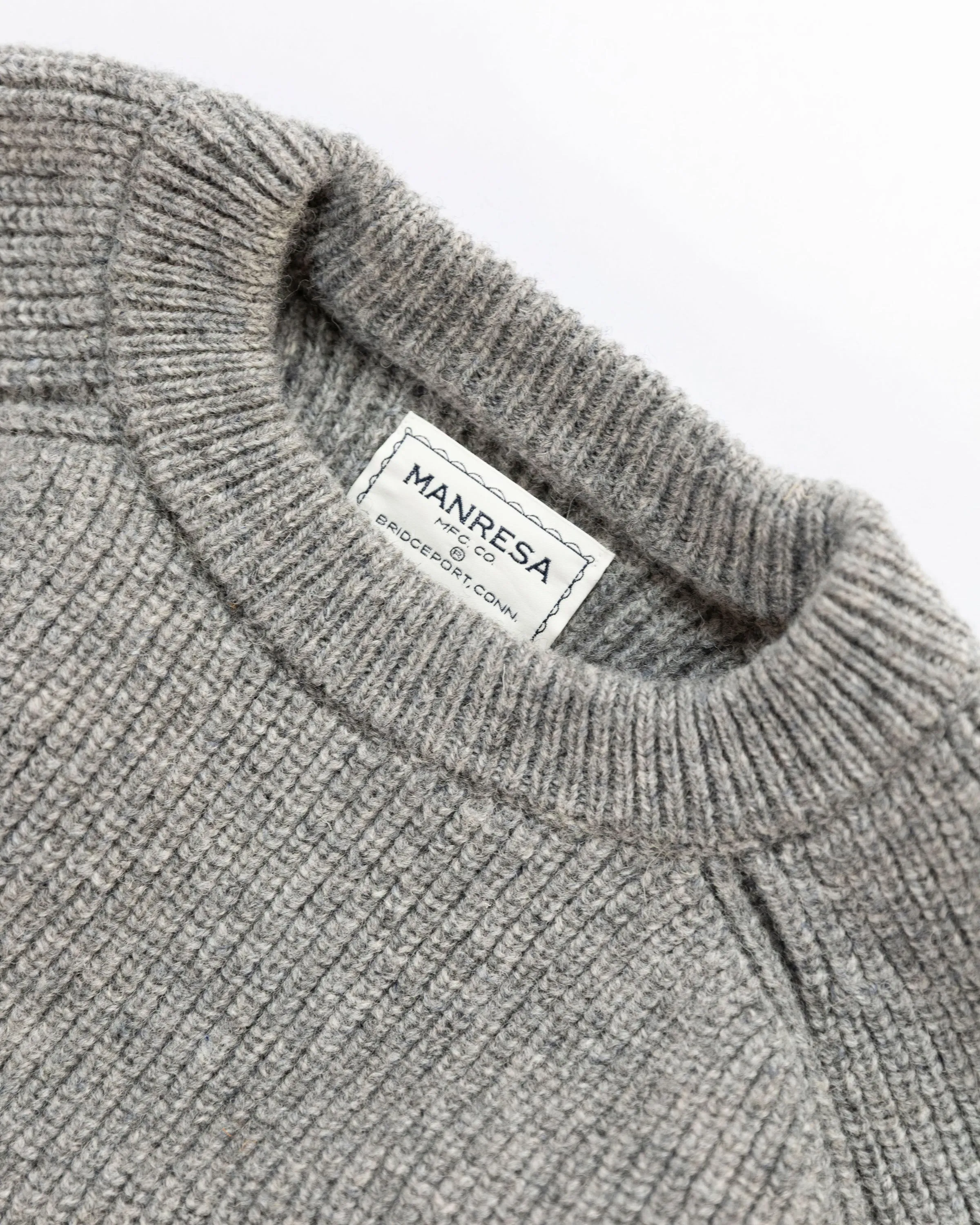 The Crawford Sweater in Gray Shetland sold by Manresa product image thumbnail 3