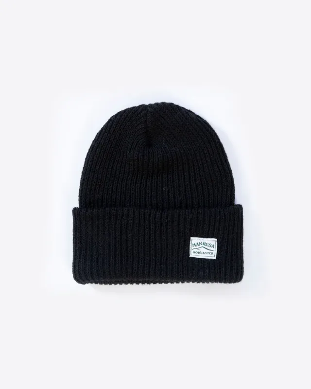 The Watch Cap Beanie in Black sold by Manresa