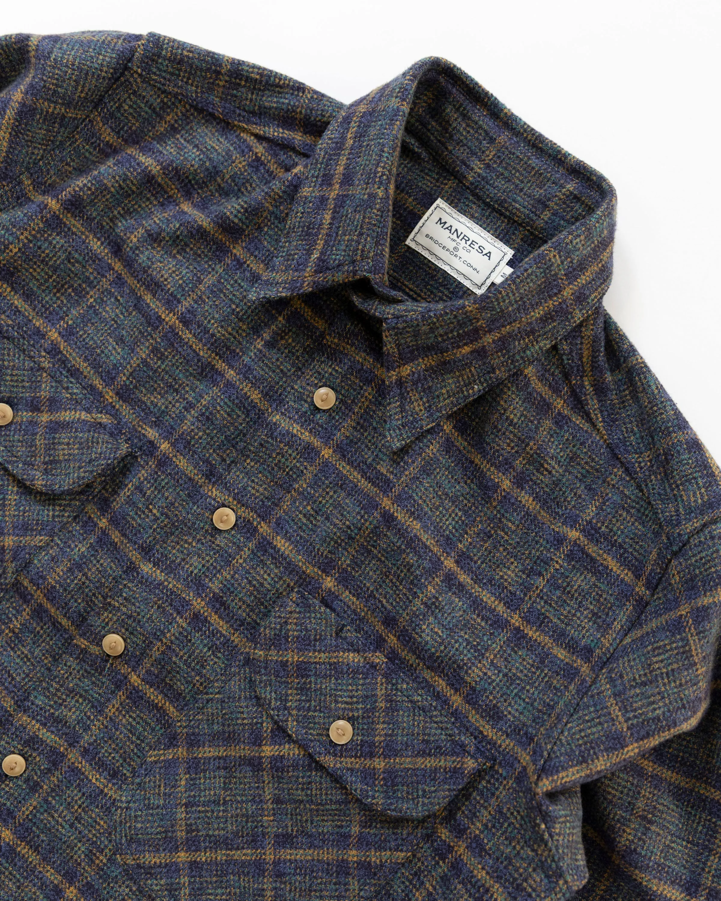The Flannel Herc Shirt in Deep Night sold by Manresa product image thumbnail 3