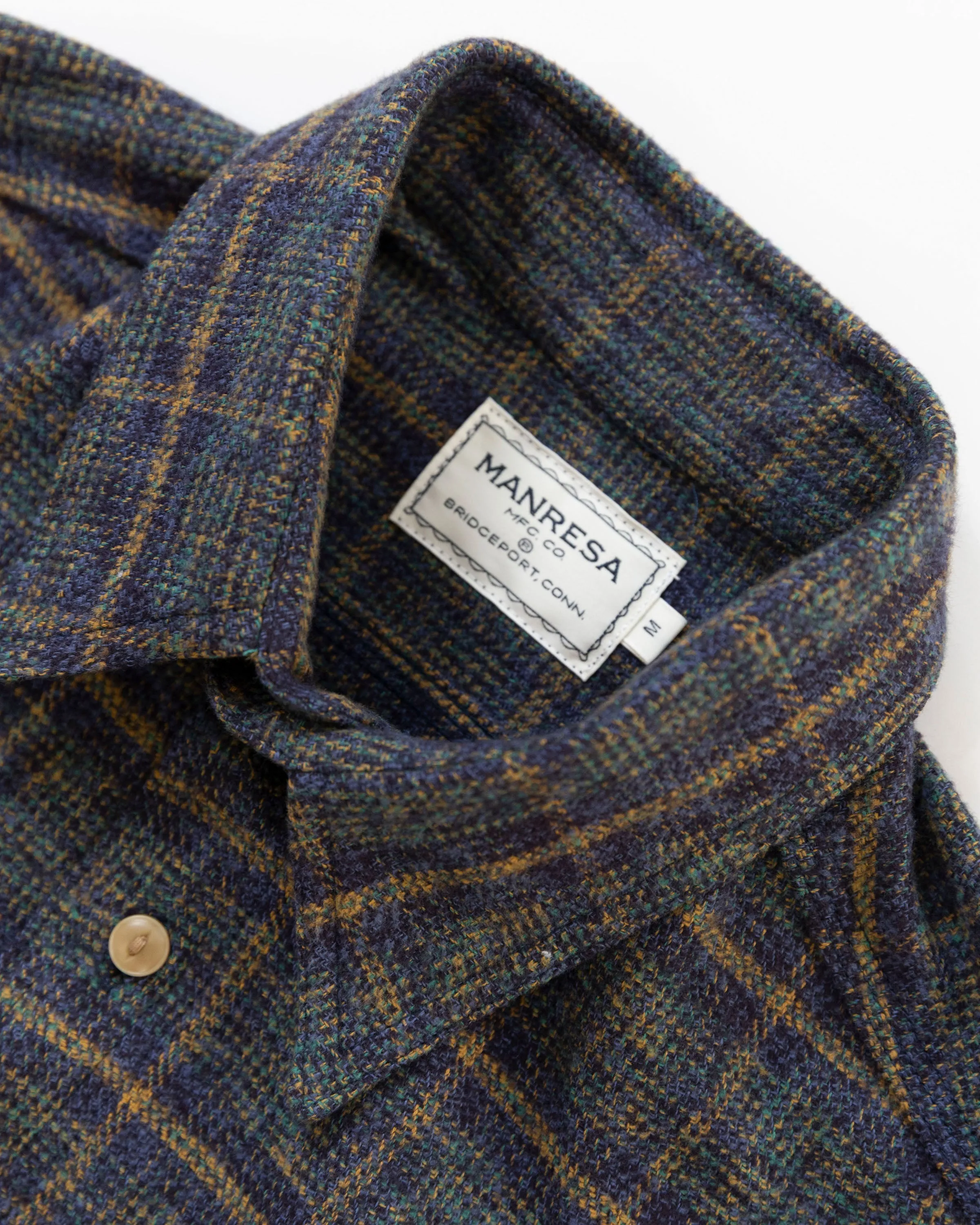 The Flannel Herc Shirt in Deep Night sold by Manresa product image thumbnail 5