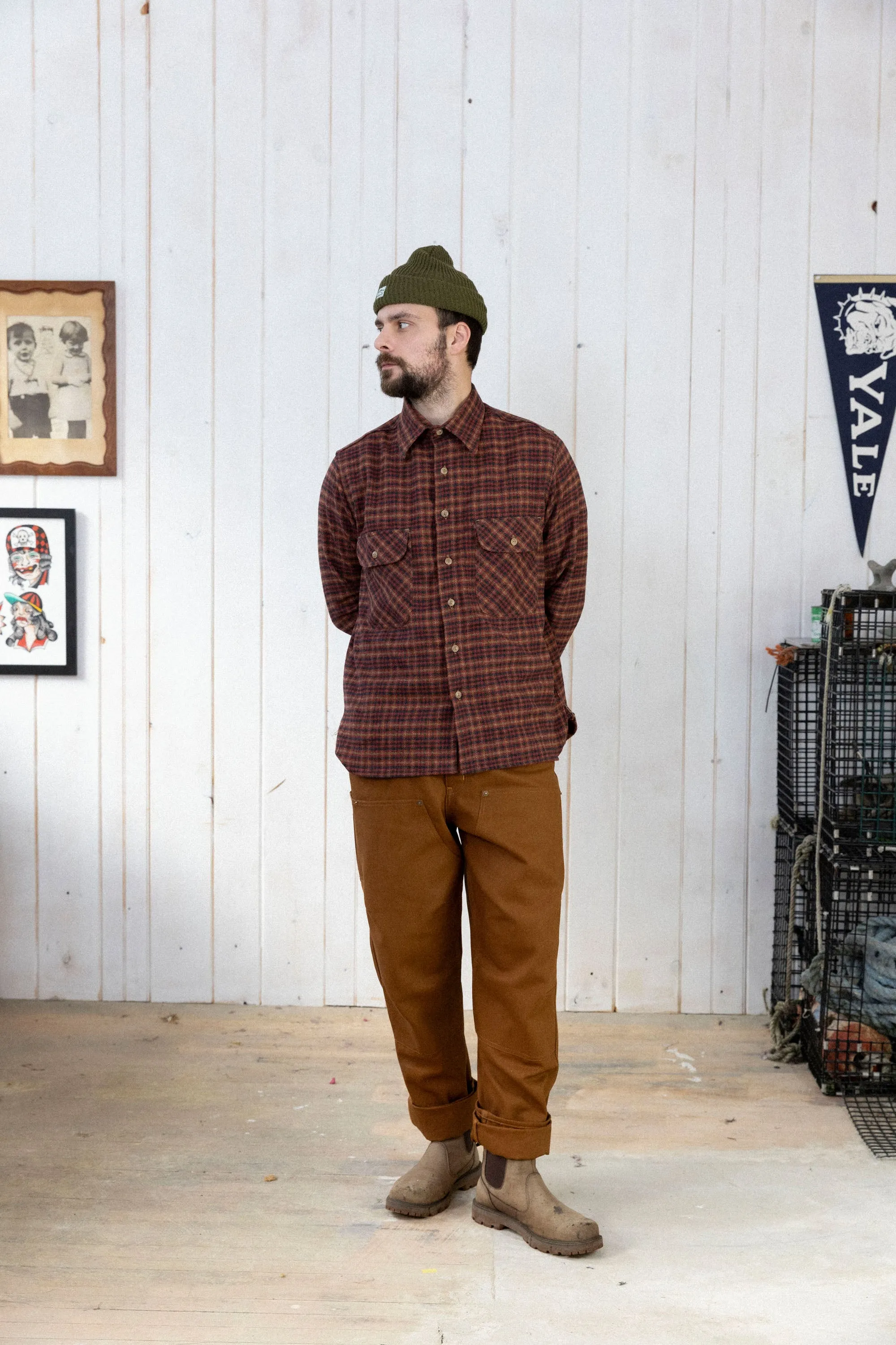 The Flannel Herc Shirt in Sauna sold by Manresa product image thumbnail 2