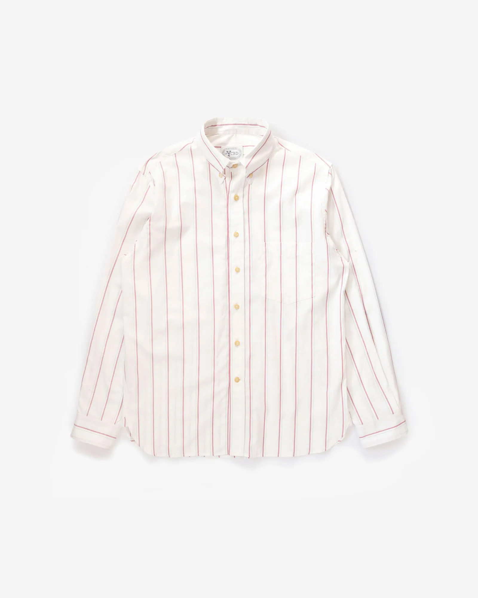 The Yale Shirt in Pink Multi Pinpoint sold by Manresa