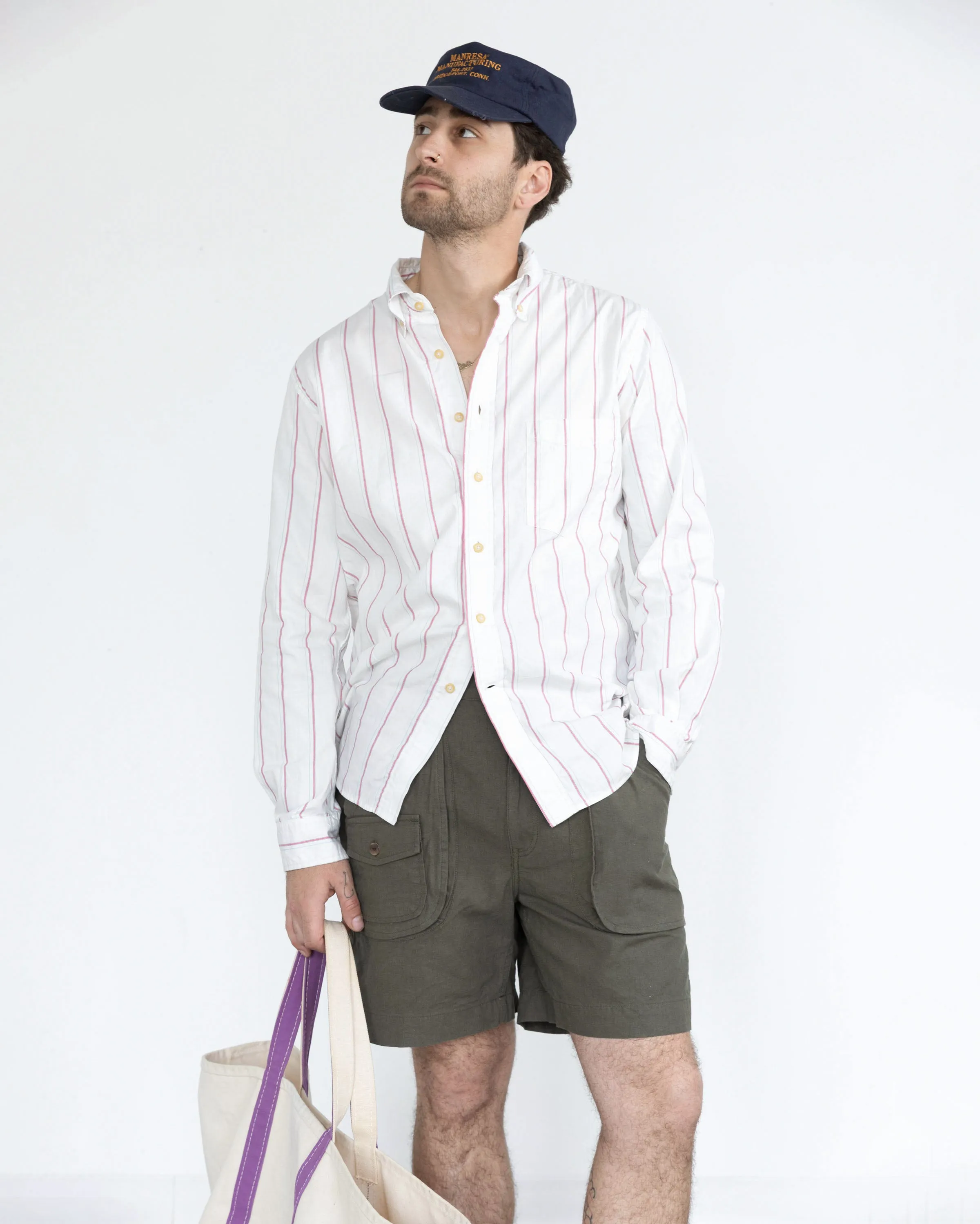 The Yale Shirt in Pink Multi Pinpoint sold by Manresa product image thumbnail 2
