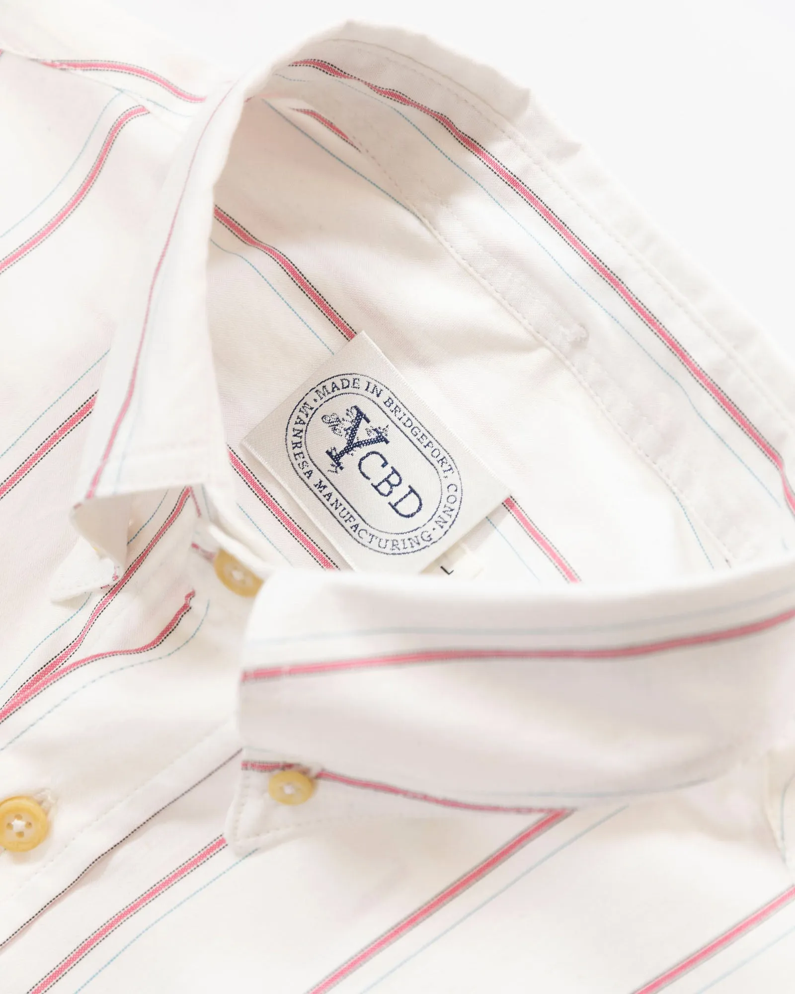 The Yale Shirt in Pink Multi Pinpoint sold by Manresa product image thumbnail 4