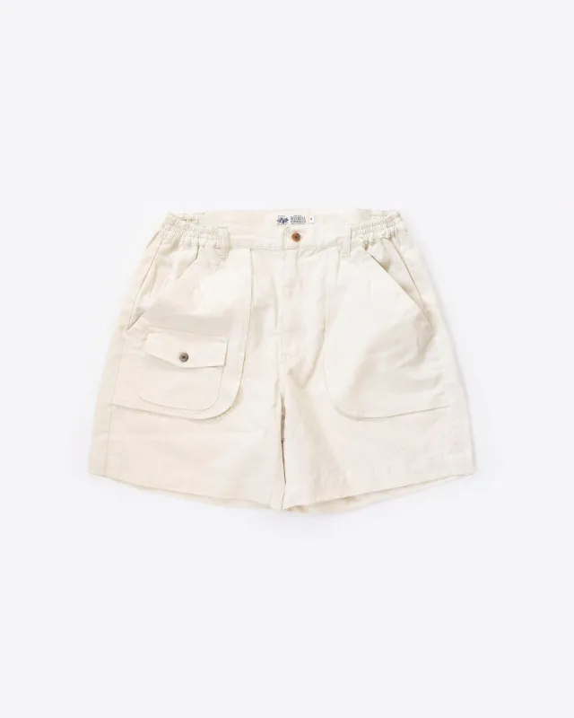 The Ram Island Shorts in Natural made by Manresa