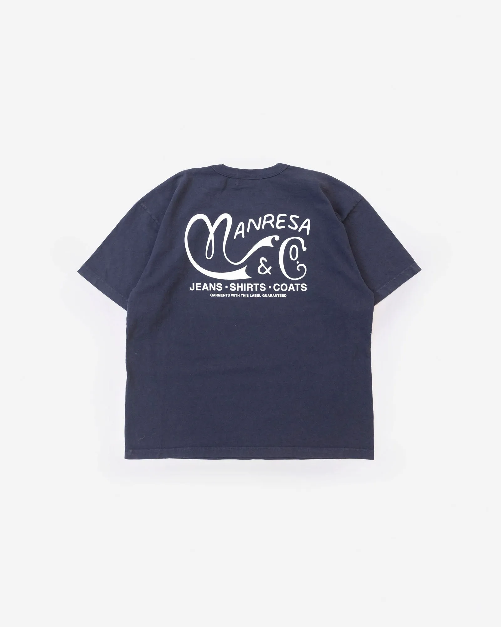 The & Co. Tee in Navy sold by Manresa