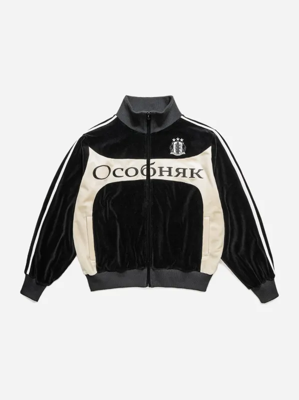 OCOBHRK VELVET JACKET - BLACK made by Moonlight Mansion