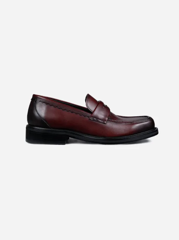 EURO LOAFER - OXBLOOD sold by Moonlight Mansion