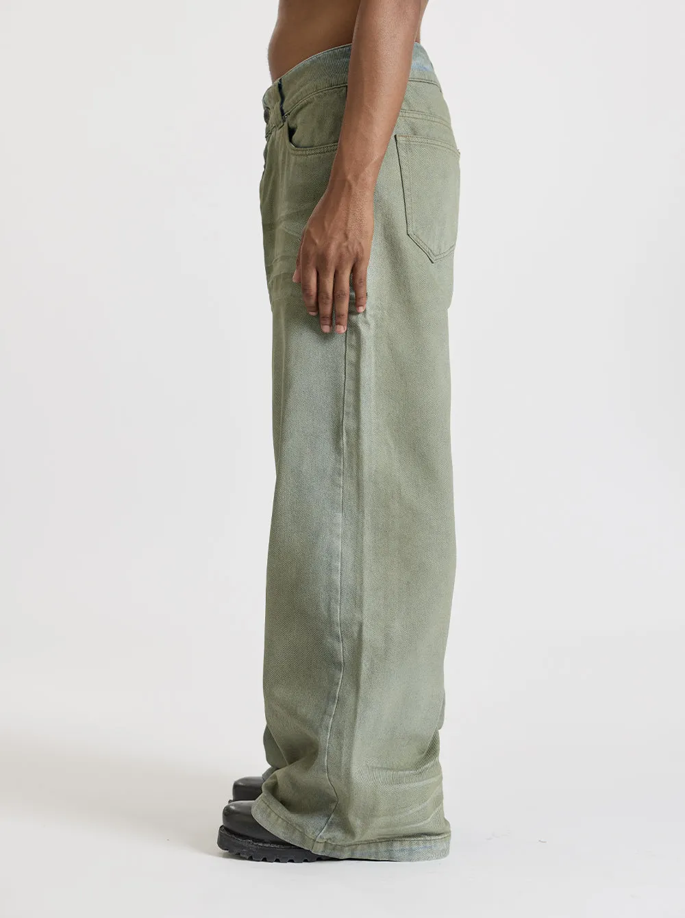 SILHOUETTE DENIM - USED GREEN sold by Moonlight Mansion product image thumbnail 5