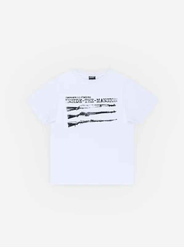 RIFLE T-SHIRT - WHITE made by Moonlight Mansion