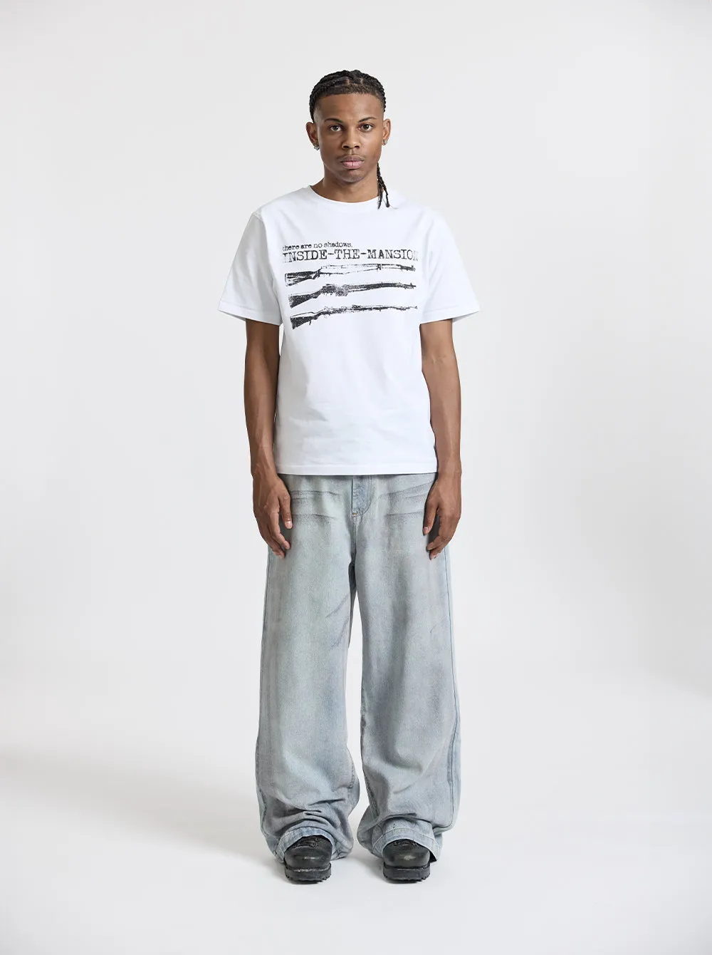 RIFLE T-SHIRT - WHITE sold by Moonlight Mansion product image thumbnail 3