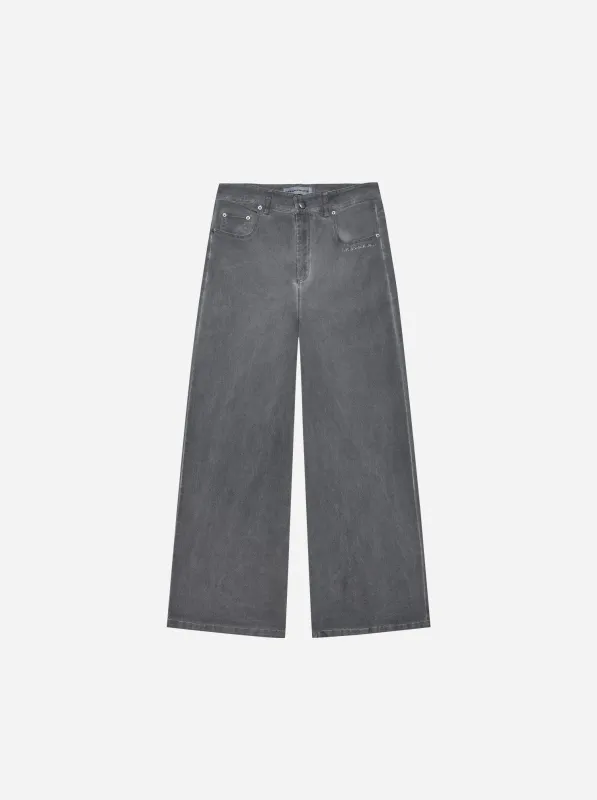 WASHED PANTS - MOON GREY made by Moonlight Mansion