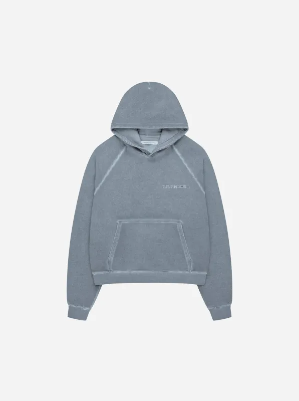 WASHED HOODIE - DUST BLUE sold by Moonlight Mansion