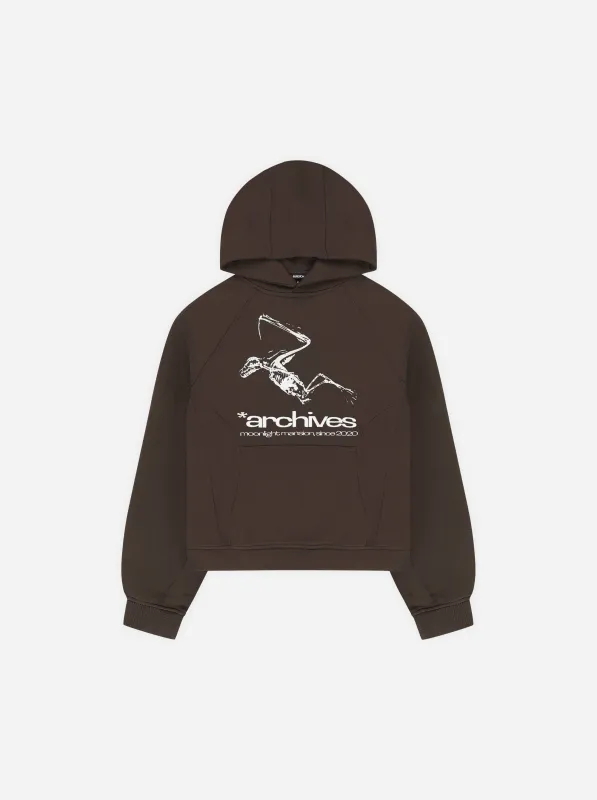 ARCHIVES HOODIE - DARK BROWN made by Moonlight Mansion