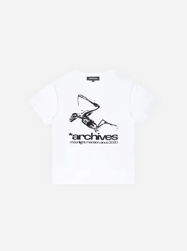ARCHIVES T-SHIRT - WHITE made by Moonlight Mansion