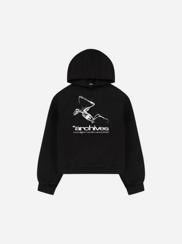ARCHIVES HOODIE - BLACK made by Moonlight Mansion
