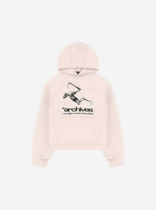 ARCHIVES HOODIE - BEIGE made by Moonlight Mansion