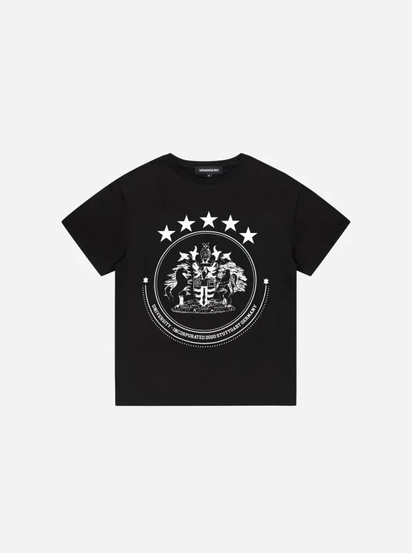 UNIVERSITY T-SHIRT - BLACK sold by Moonlight Mansion