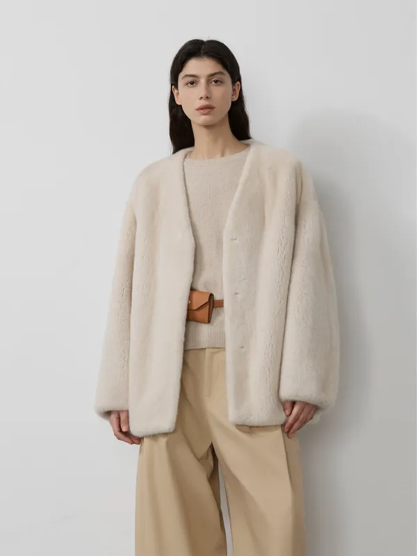 Swiss Snow Mink Velvet Fur Coat sold by Firelady Sheepskin