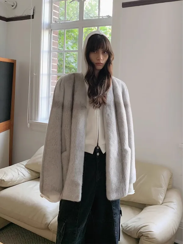 Spearmint Moonlight Collectible Rare Color Imported Mink Coat sold by Firelady Sheepskin