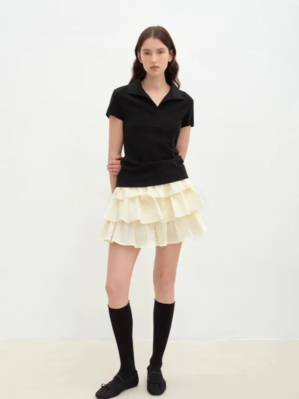 "Blueberry Cream" pure cotton anti-exposure lace cake skirt skirt sold by Firelady Sheepskin