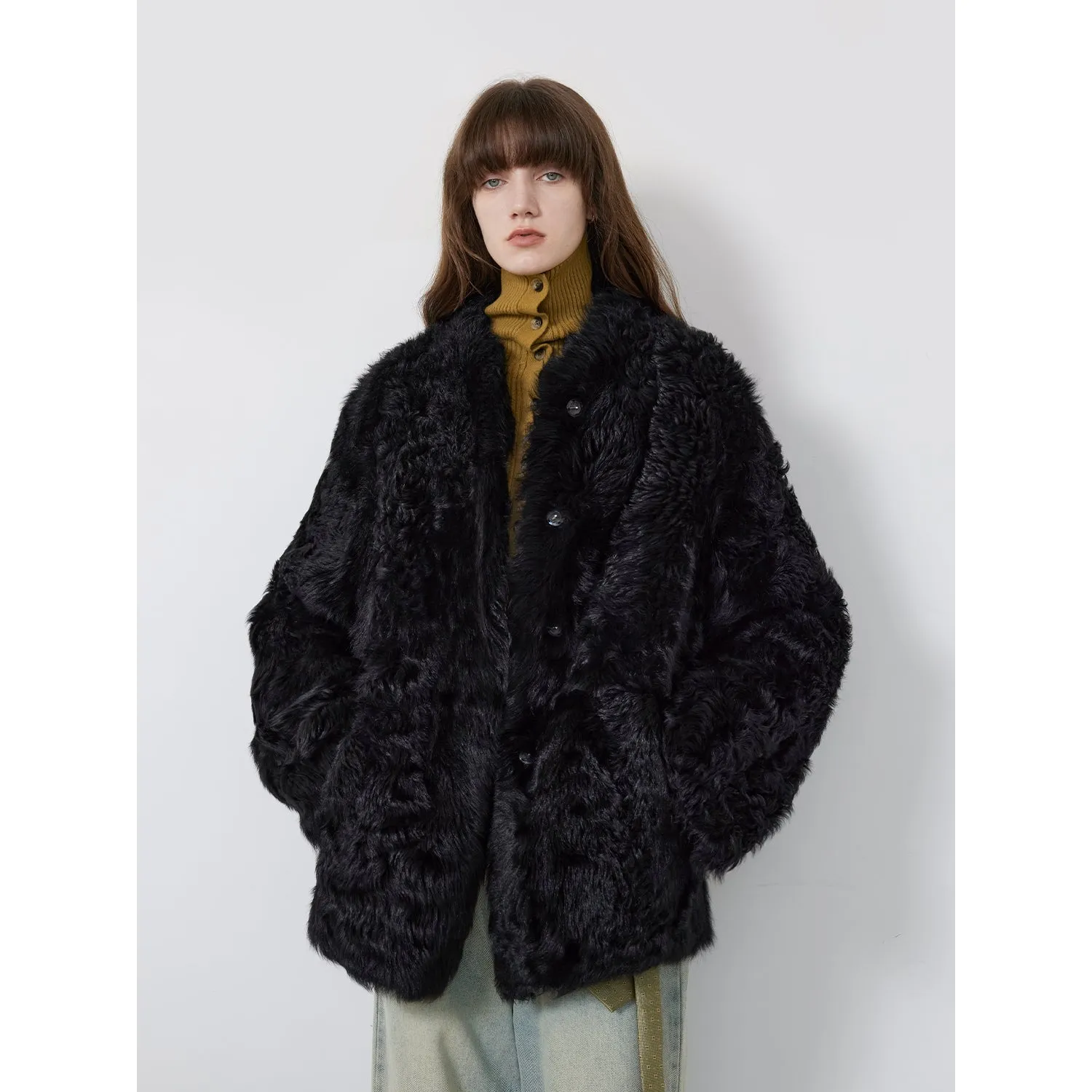 Sea of Love Accompaniment Casual Stand-up Collar Tuscan Sheepskin sold by Firelady Sheepskin product image thumbnail 5