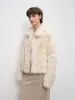 Blackmoon Berlin Soft Warm Short Lapel Tuscan Wool Sheepskin sold by Firelady Sheepskin