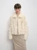 Blackmoon Berlin Soft Warm Short Lapel Tuscan Wool Sheepskin sold by Firelady Sheepskin