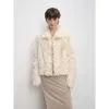 Blackmoon Berlin Soft Warm Short Lapel Tuscan Wool Sheepskin sold by Firelady Sheepskin