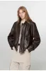 South City Old Lane Vintage Brown Aviator Leather Jacket sold by Firelady Sheepskin