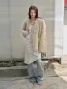 Castle Dusk Fashionable Casual V-neck Italian Tuscan Sheepskin Coat sold by Firelady Sheepskin