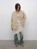 Castle Dusk Fashionable Casual V-neck Italian Tuscan Sheepskin Coat sold by Firelady Sheepskin