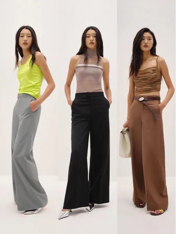 Left Bank Holidays Australian Wool Simple Draped Suit Trousers sold by Firelady Sheepskin