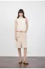 "Postcard Memory" Retro corduroy design front slit workwear fishtail skirt sold by Firelady Sheepskin