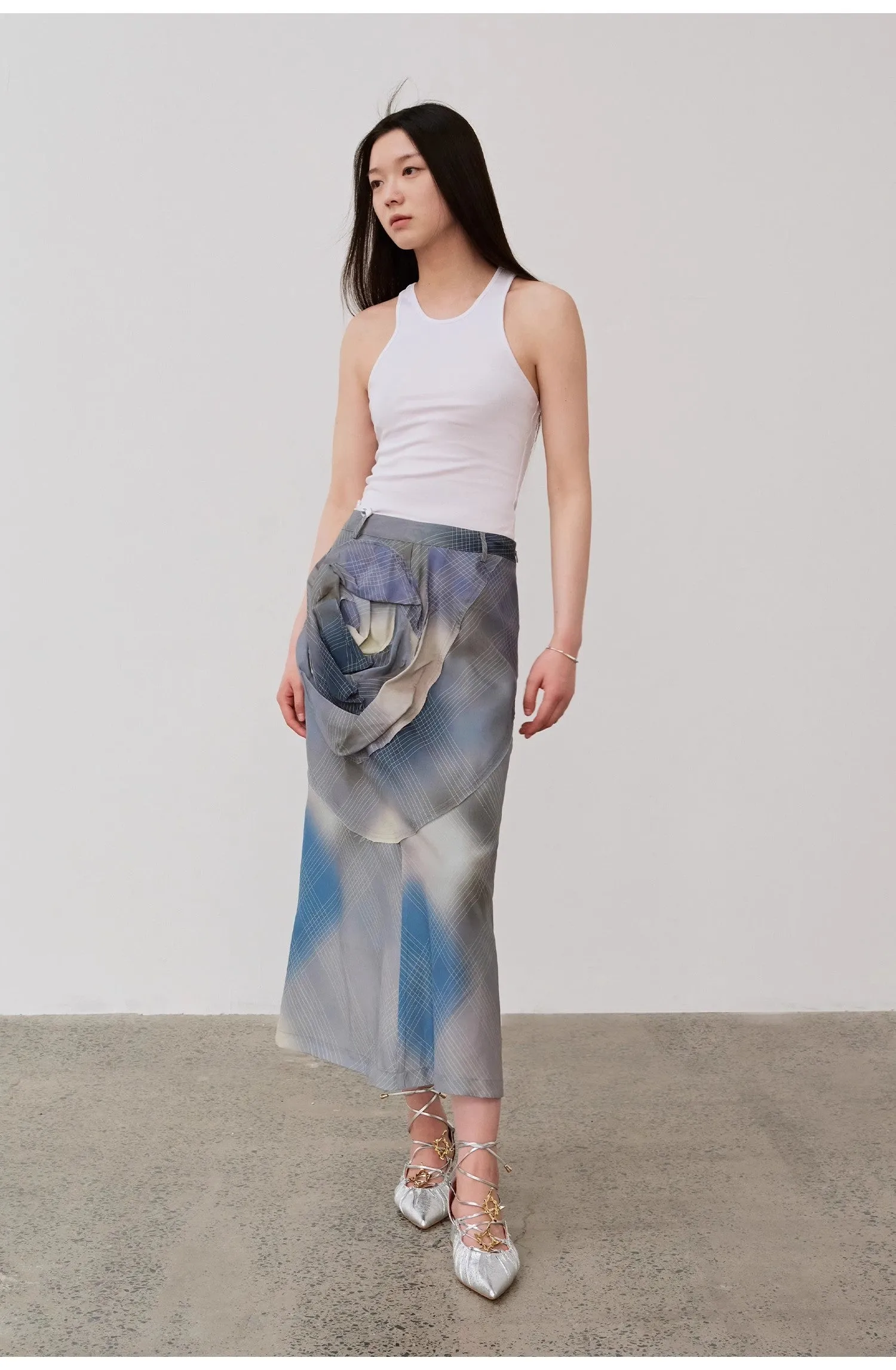 "Summer Tour" small I-shaped vest camisole women's summer elastic cotton slim fit inner sleeveless top sold by Firelady Sheepskin product image thumbnail 5