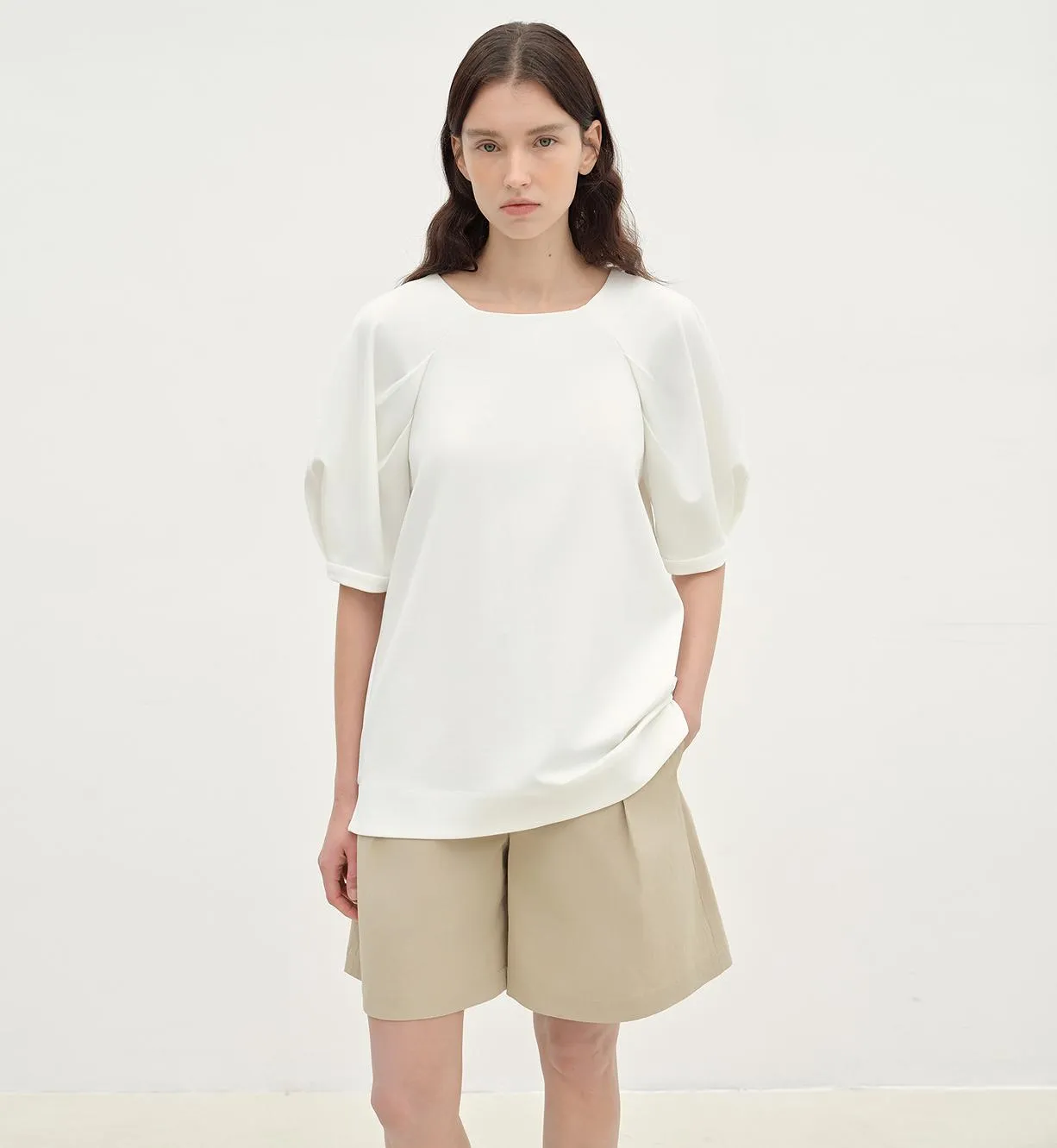 "Sleep Journey" puff sleeve straight short sleeve sold by Firelady Sheepskin product image thumbnail 5