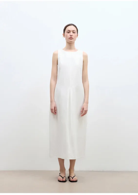 "Deyanuo" hemp three-dimensional hourglass sleeveless round neck loose slim dress for women sold by Firelady Sheepskin