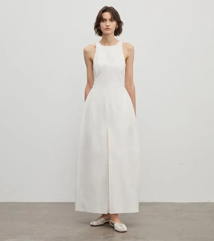 "Plain Poetry" functional style sleeveless dress female French style new temperament slim Hepburn little black dress long skirt sold by Firelady Sheepskin