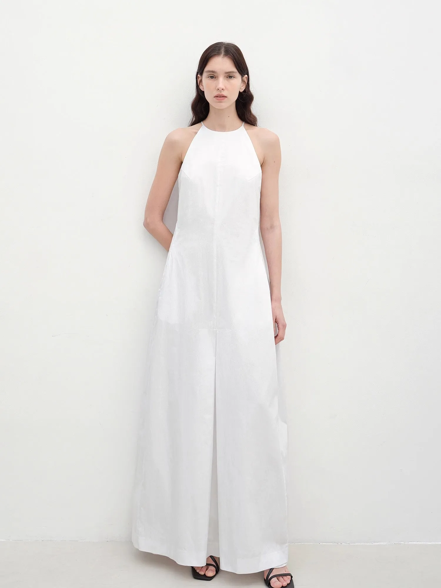 "Piano Music" halterneck waist-cinching cocoon dress sold by Firelady Sheepskin product image thumbnail 5