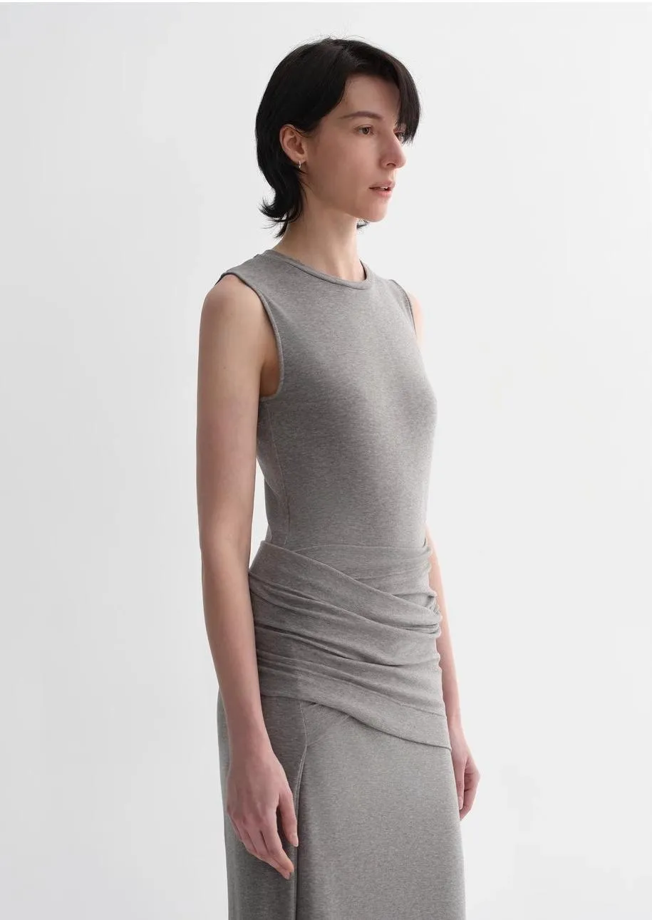 Ice silk wool blend dress with adjustable waistline, hip-flattering design, slim fit for a figure-slimming effect sold by Firelady Sheepskin product image thumbnail 5