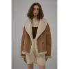 "Bella Poetry" Reversible Artificial Compound Leather Shearling Short Jacket sold by Firelady Sheepskin